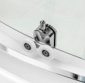 Roltechnik New Trendy Suvia 80x80 cm íves zuhanykabin + önhordó zuhanytálcával és szifonnal